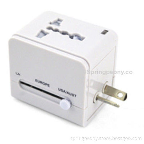 Universal Travel Power Plug with 110-250V AC Input, CE, FCC, RoHS, SGS Marks